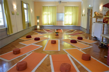Yogaraum der Yogaschule